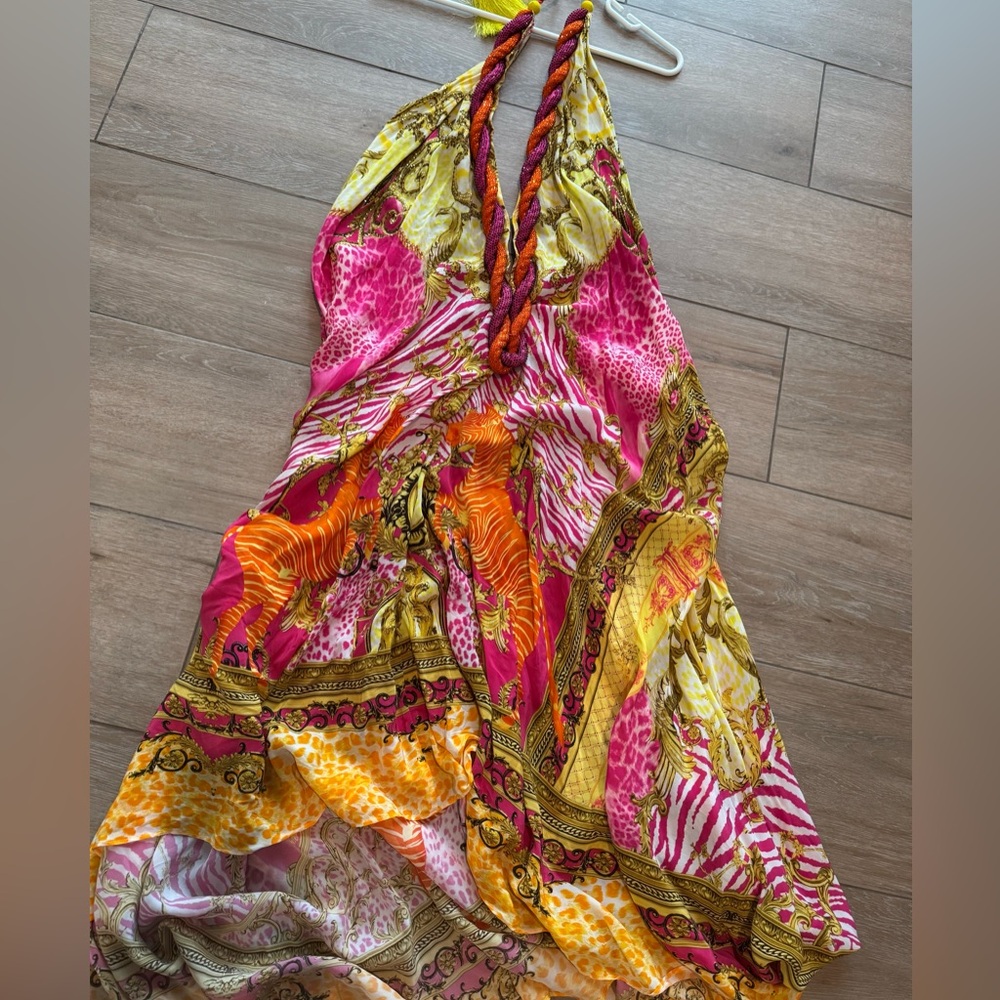 Shahida Parides Vibrant Silk Maxi Dress - Picture 4 of 9